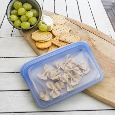 BPA Free Clear Silicone Food Bag Set Mikrowave Freezer Bezpieczny Bezprzewodowe worki do przechowywania różne kolory